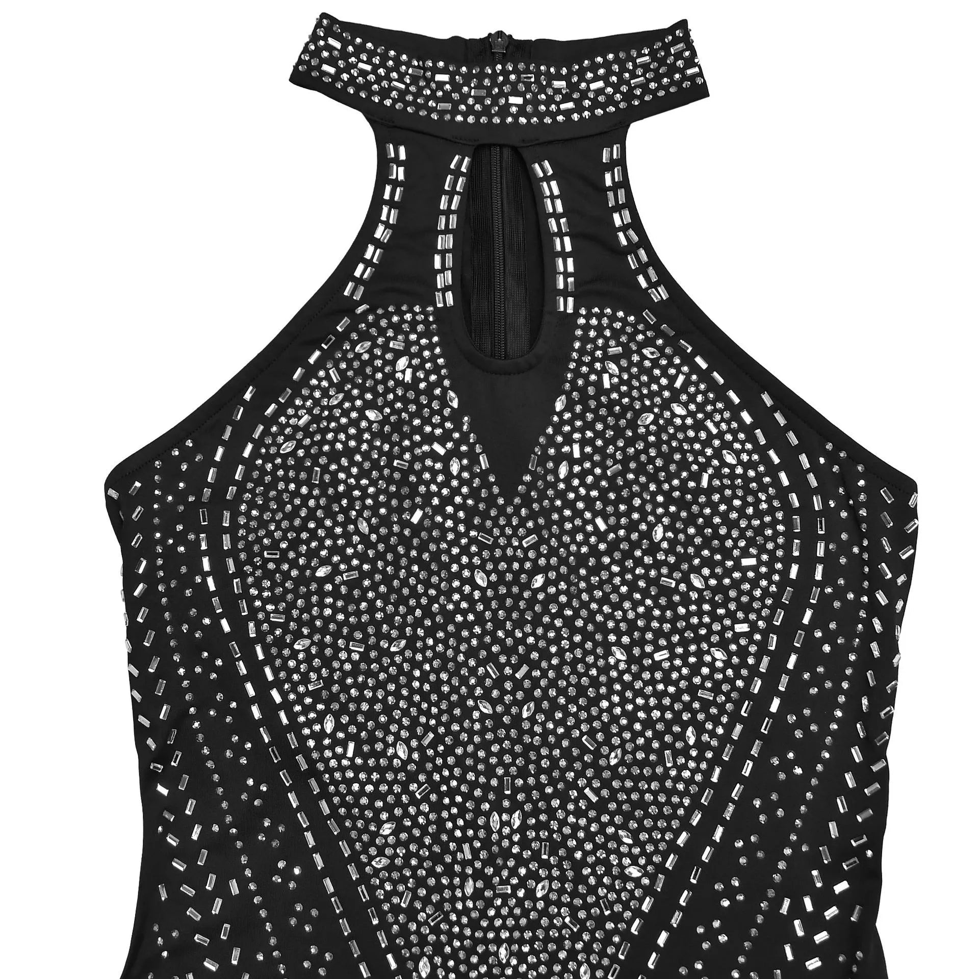 Sparkling Rhinestone Cutout Jumpsuit - Flip Flop Dynasty