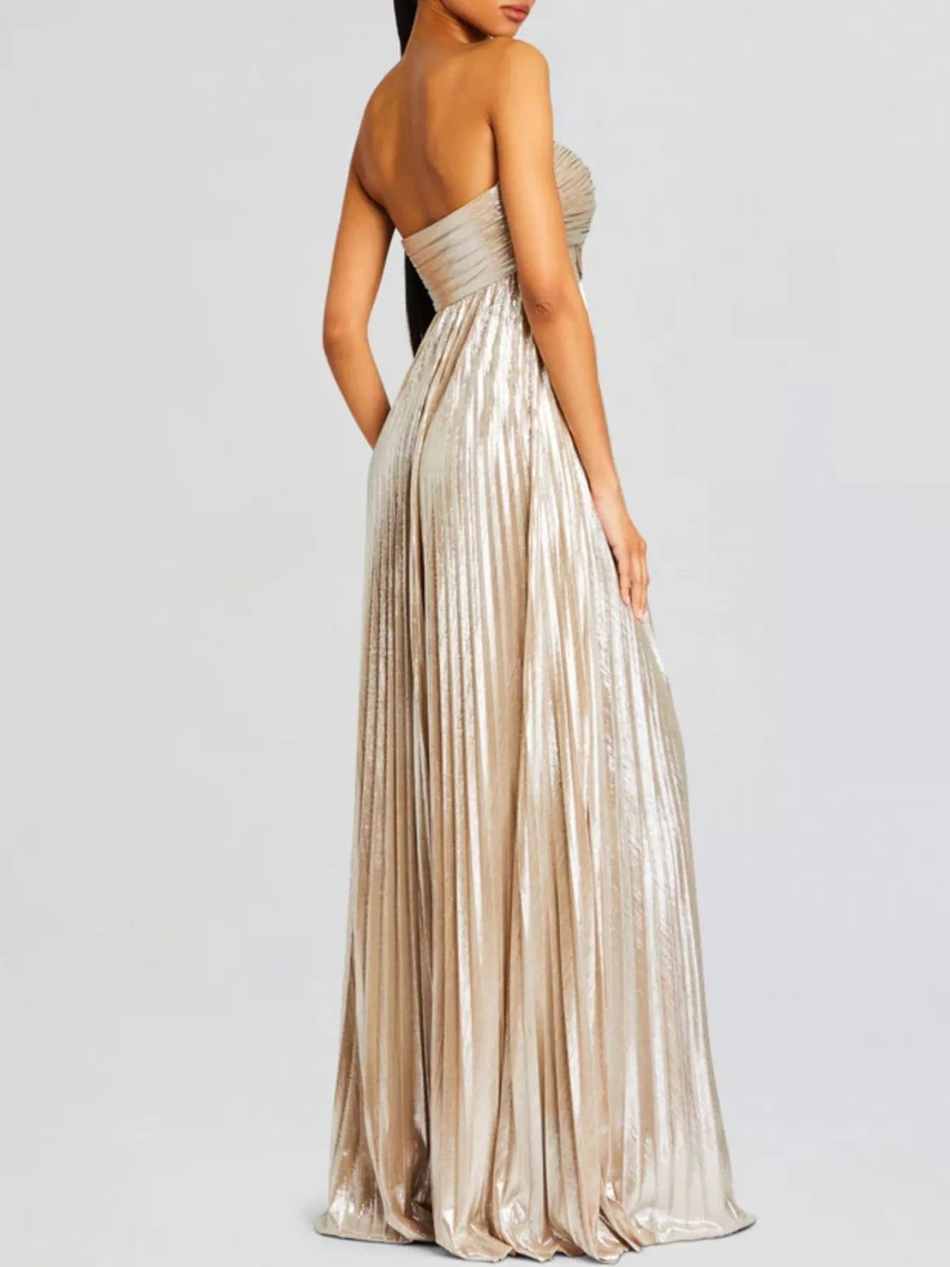 Split Sweetheart Neck Tube Maxi Dress - Flip Flop Dynasty