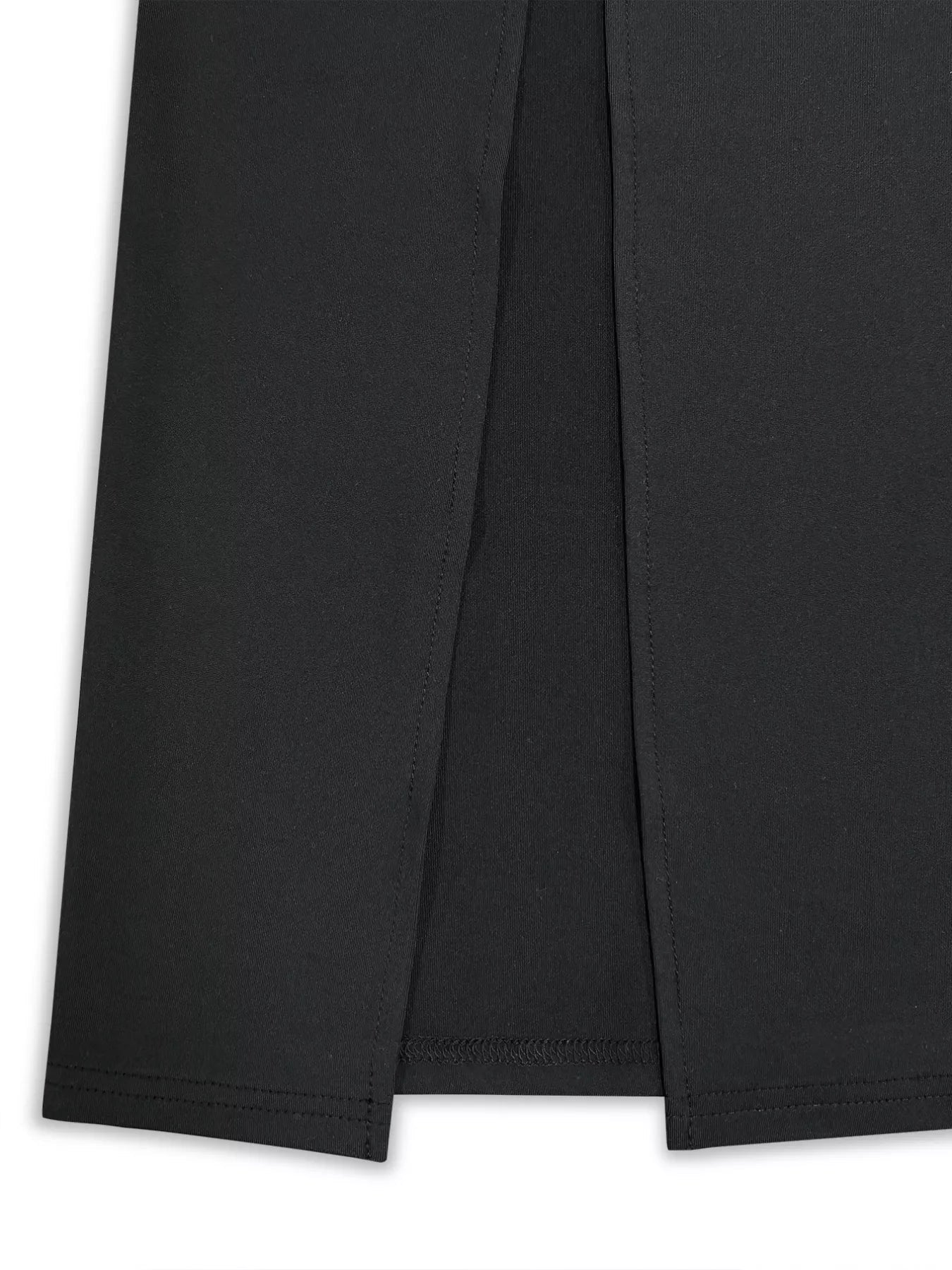 Square Neck Long Sleeve Slit Bodycon Maxi Dress - Flip Flop Dynasty