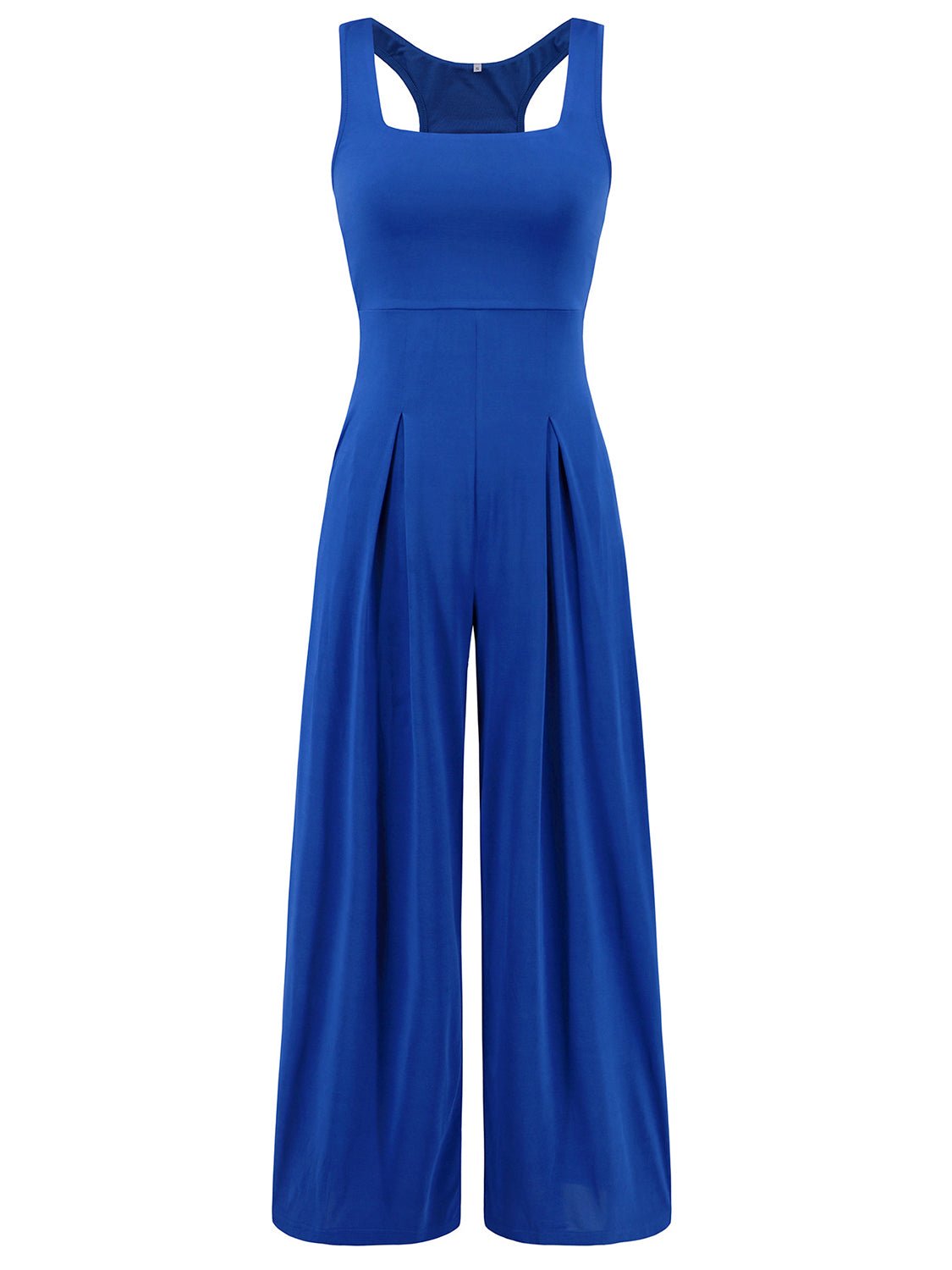 Square Neck Wide Strap Jumpsuit - Flip Flop Dynasty