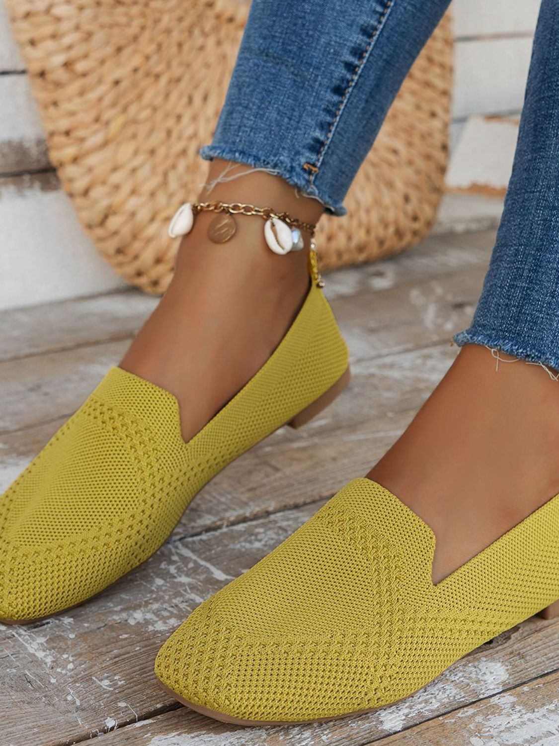Square Toe Flat Slip - Ons - Flip Flop Dynasty