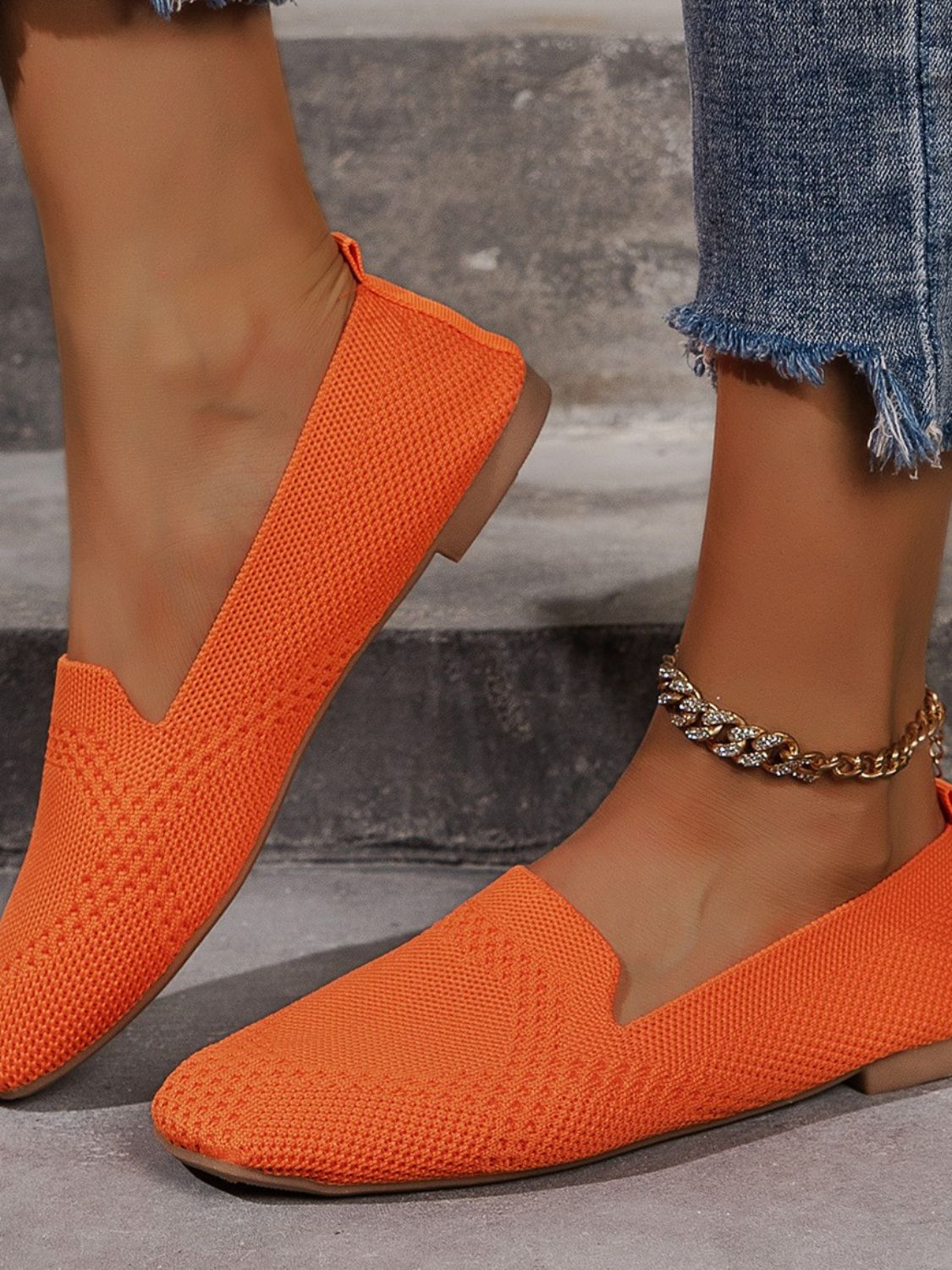 Square Toe Flat Slip - Ons - Flip Flop Dynasty