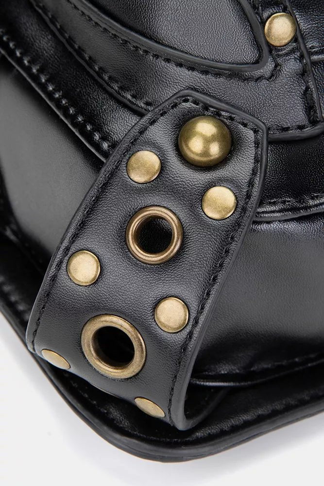 Steampunk Rivet Decor Multipurpose Crossbody Bag - Flip Flop Dynasty