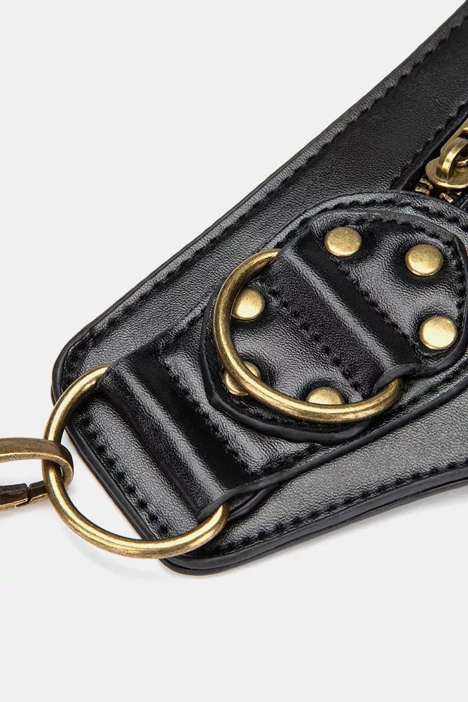 Steampunk Rivet Decor Multipurpose Crossbody Bag - Flip Flop Dynasty