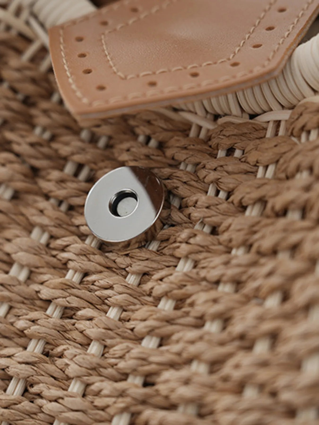 Straw Braided Round Handbag - Flip Flop Dynasty