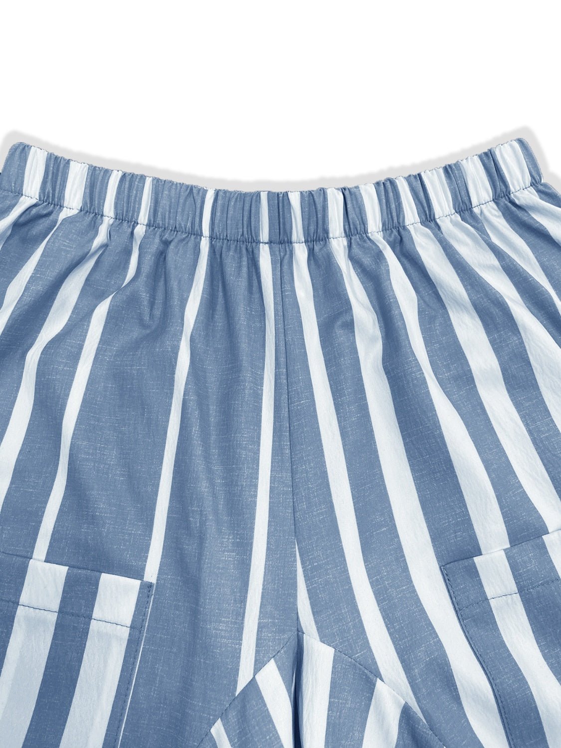 Striped Elastic Waist Wide Leg Pants - Flip Flop Dynasty