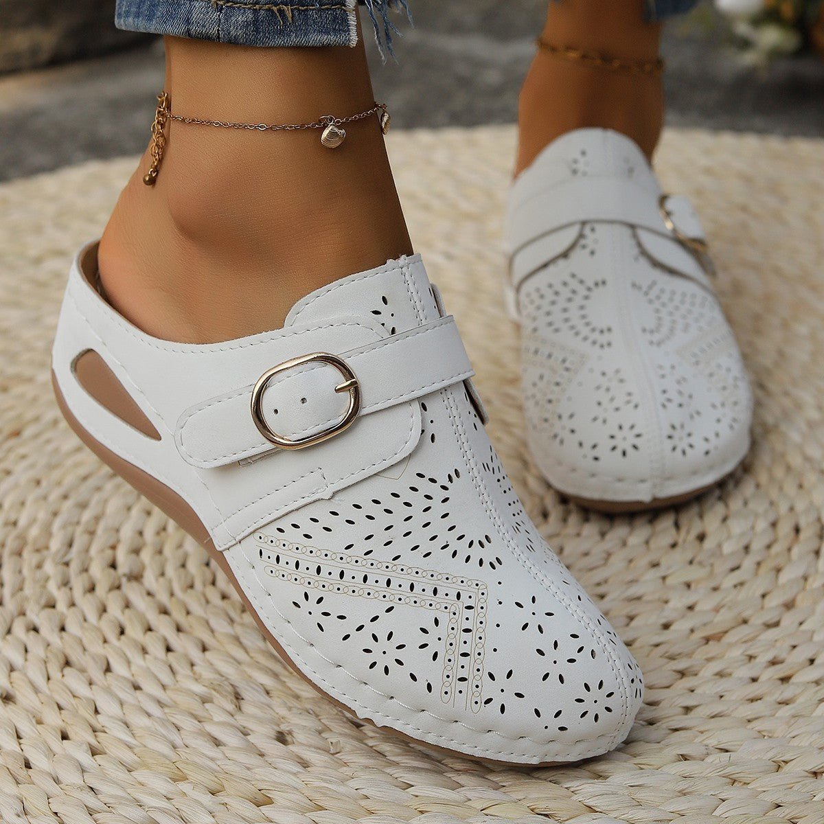 Suede Round Toe Wedge Sandals - Flip Flop Dynasty