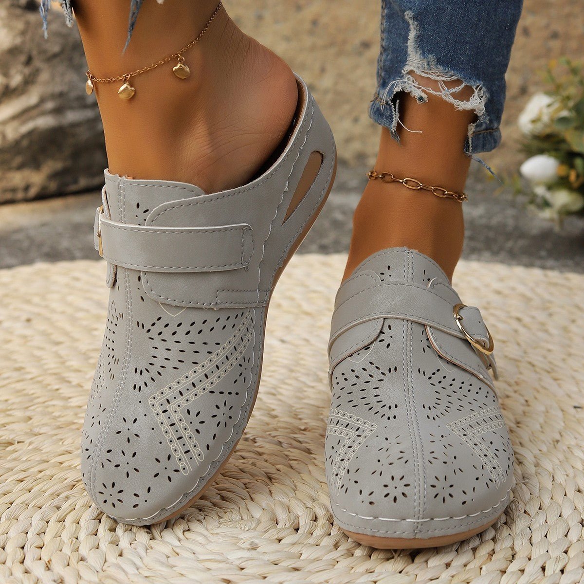 Suede Round Toe Wedge Sandals - Flip Flop Dynasty