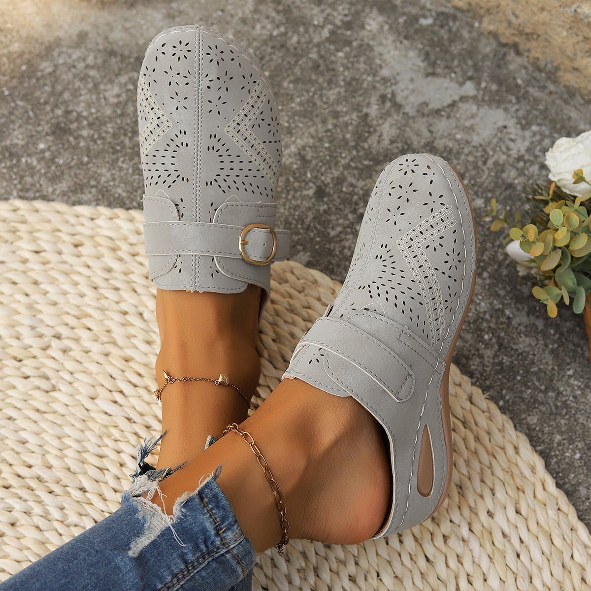 Suede Round Toe Wedge Sandals - Flip Flop Dynasty