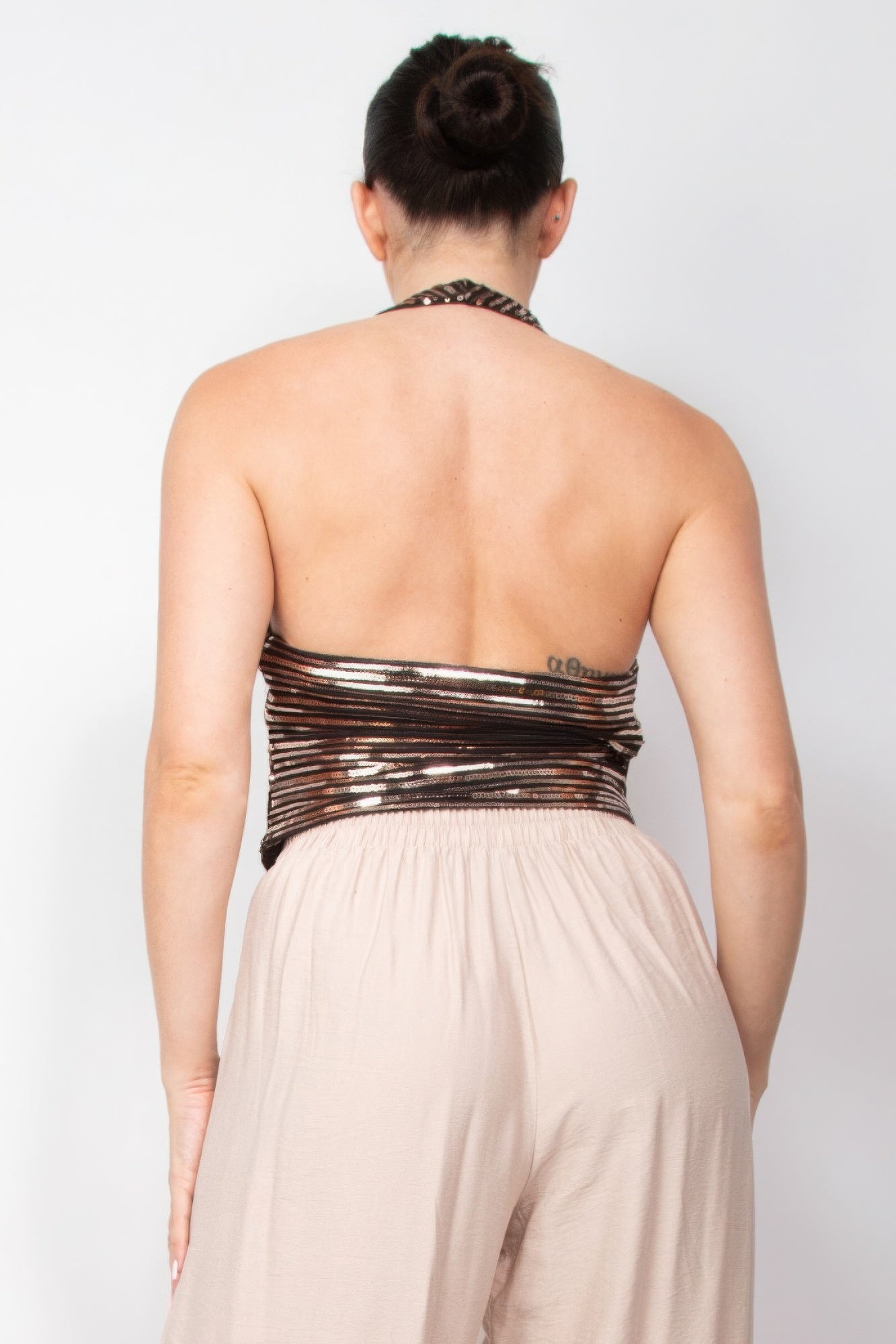Surplice Halter Sequin Top - Flip Flop Dynasty
