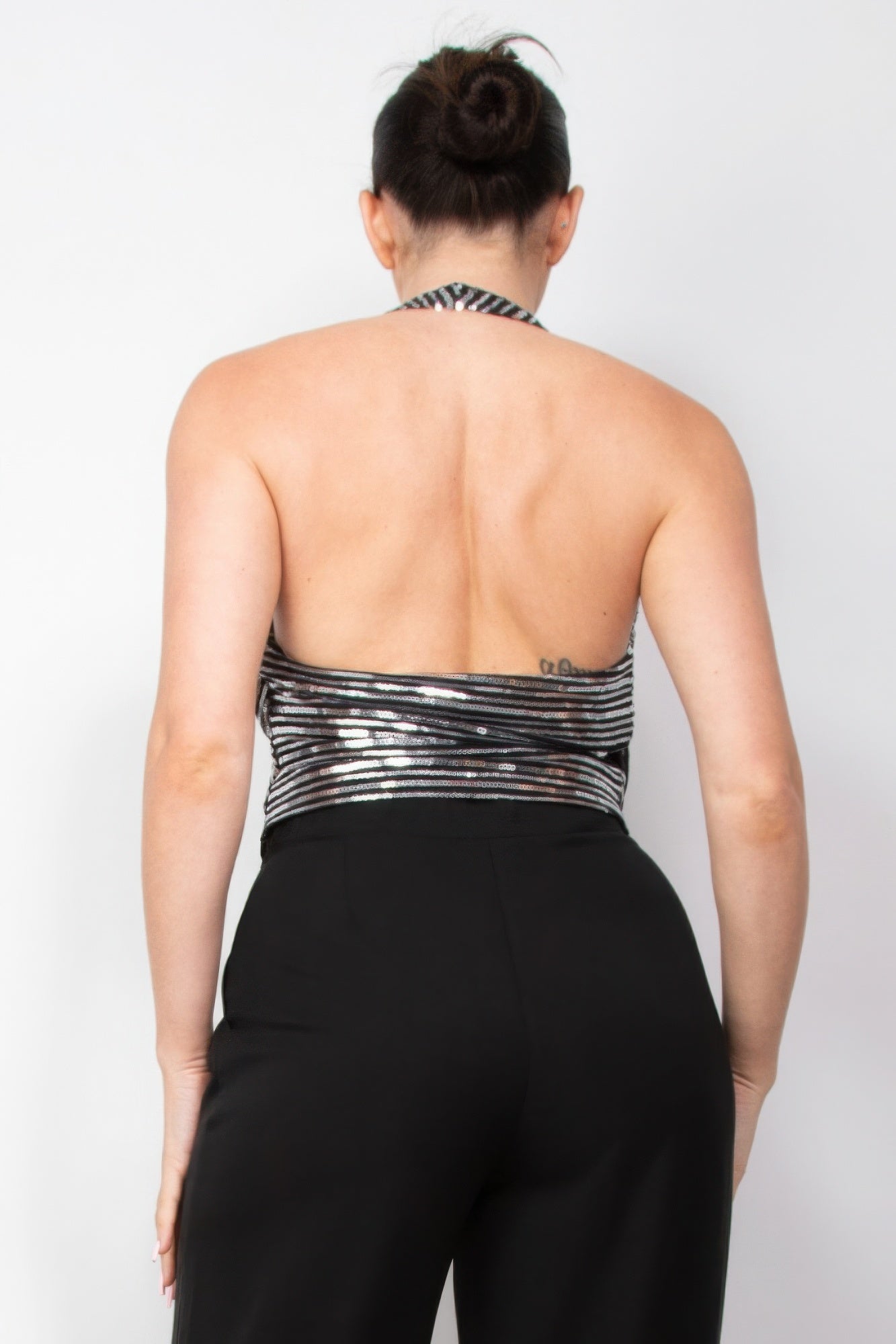 Surplice Halter Sequin Top - Flip Flop Dynasty