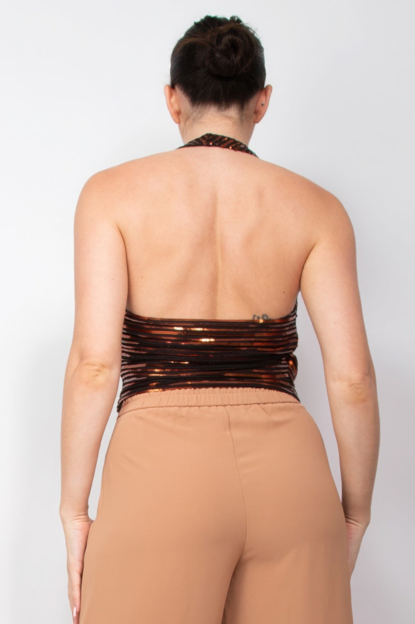 Surplice Halter Sequin Top - Flip Flop Dynasty
