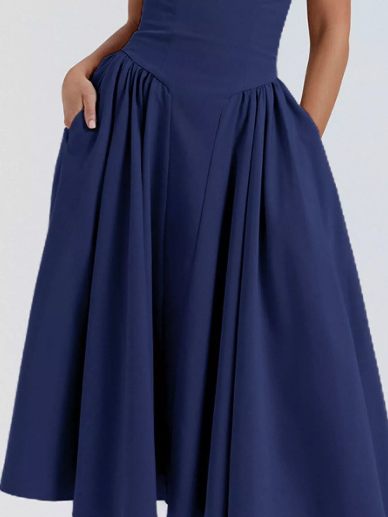 Sweetheart Neck Spaghetti Strap Midi Dress - Flip Flop Dynasty