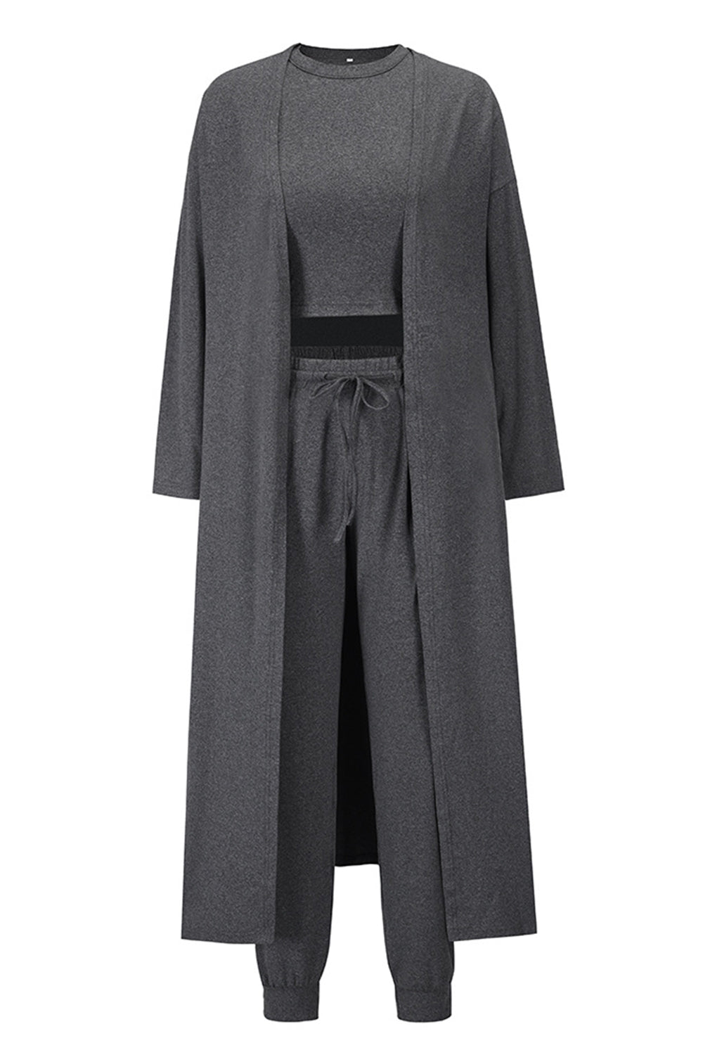 Tank, Pants, and Cardigan Set with Pockets - Flip Flop Dynasty
