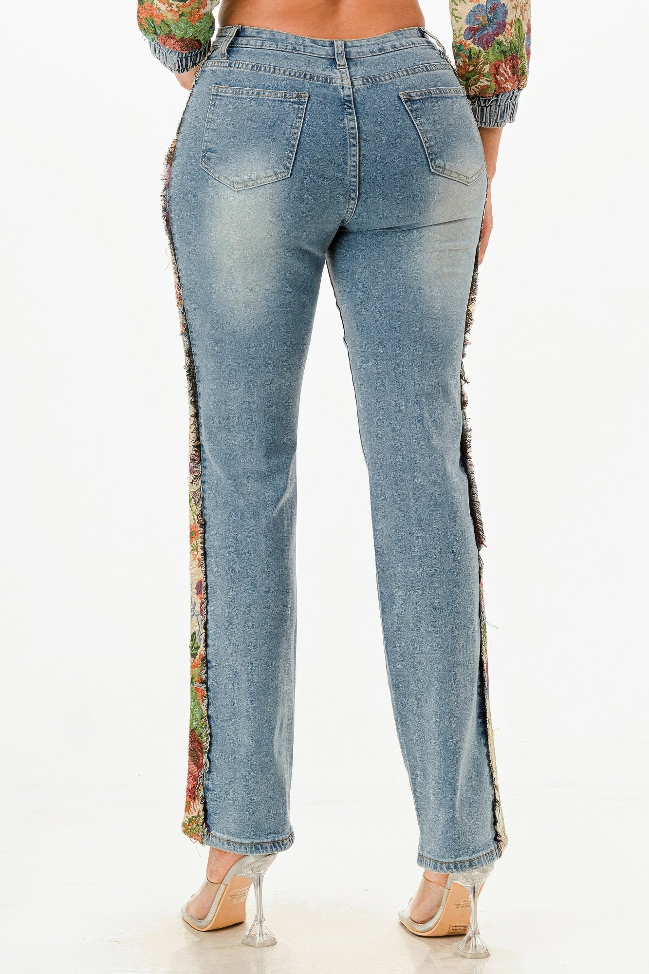 Tapestry Contrast Denim Set - Flip Flop Dynasty