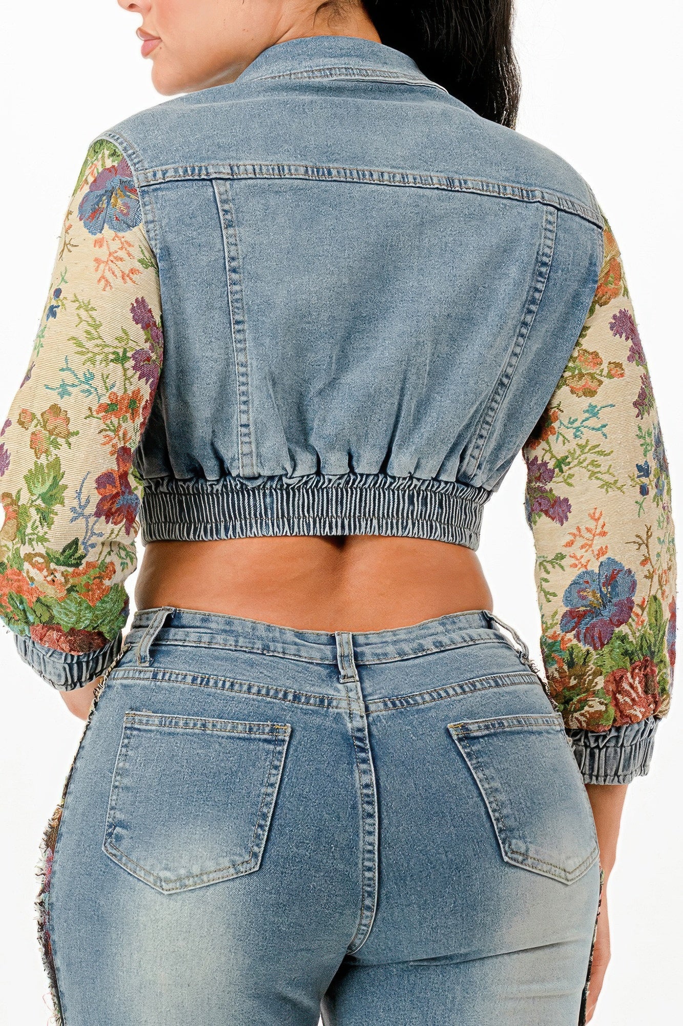 Tapestry Contrast Denim Set - Flip Flop Dynasty