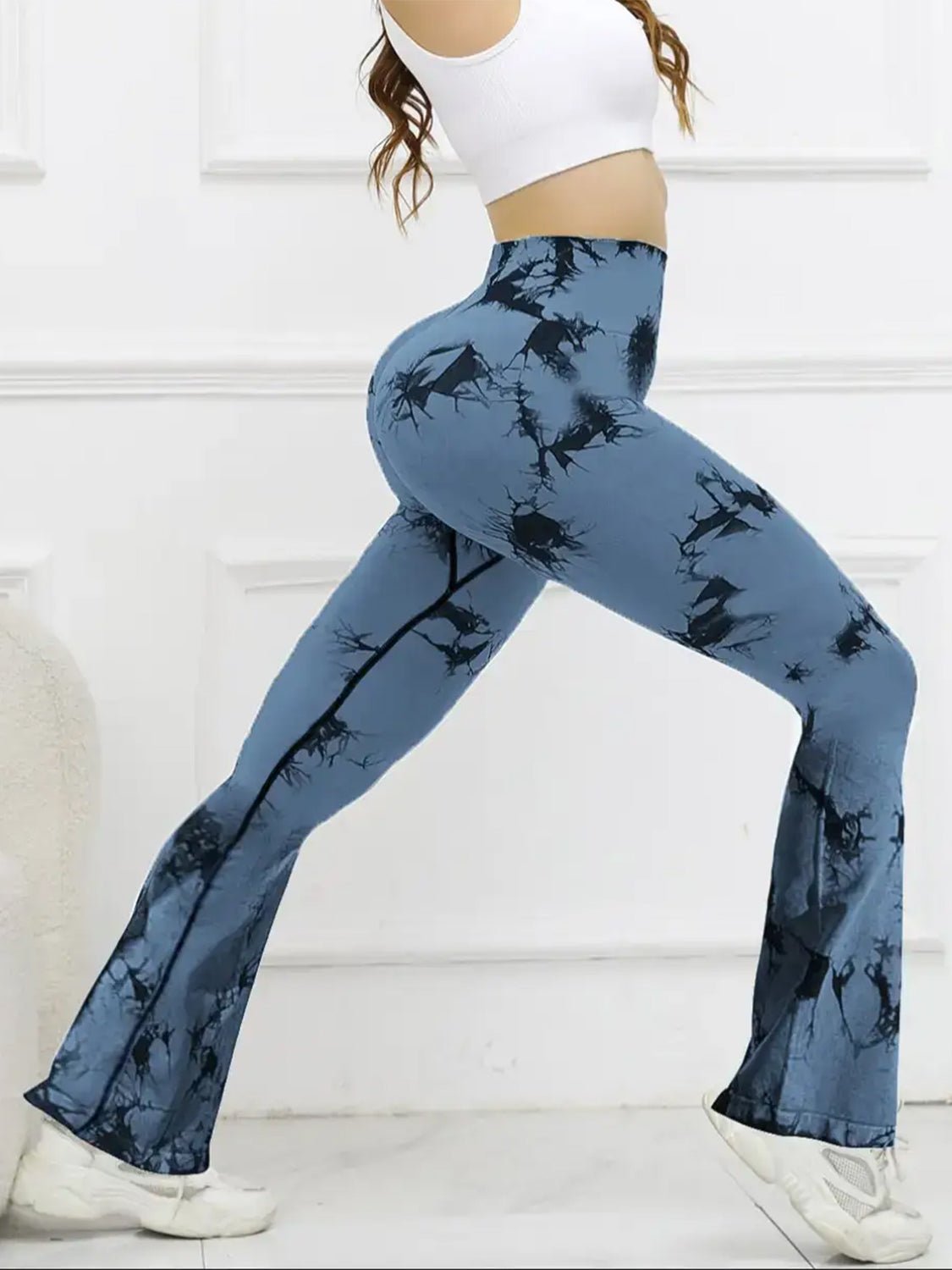 Tie - Dye High Waist Active Leggings - Flip Flop Dynasty