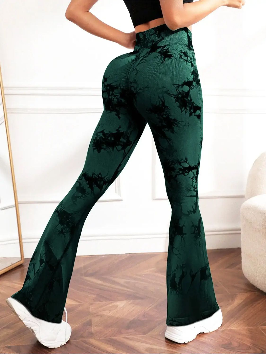 Tie - Dye High Waist Active Leggings - Flip Flop Dynasty