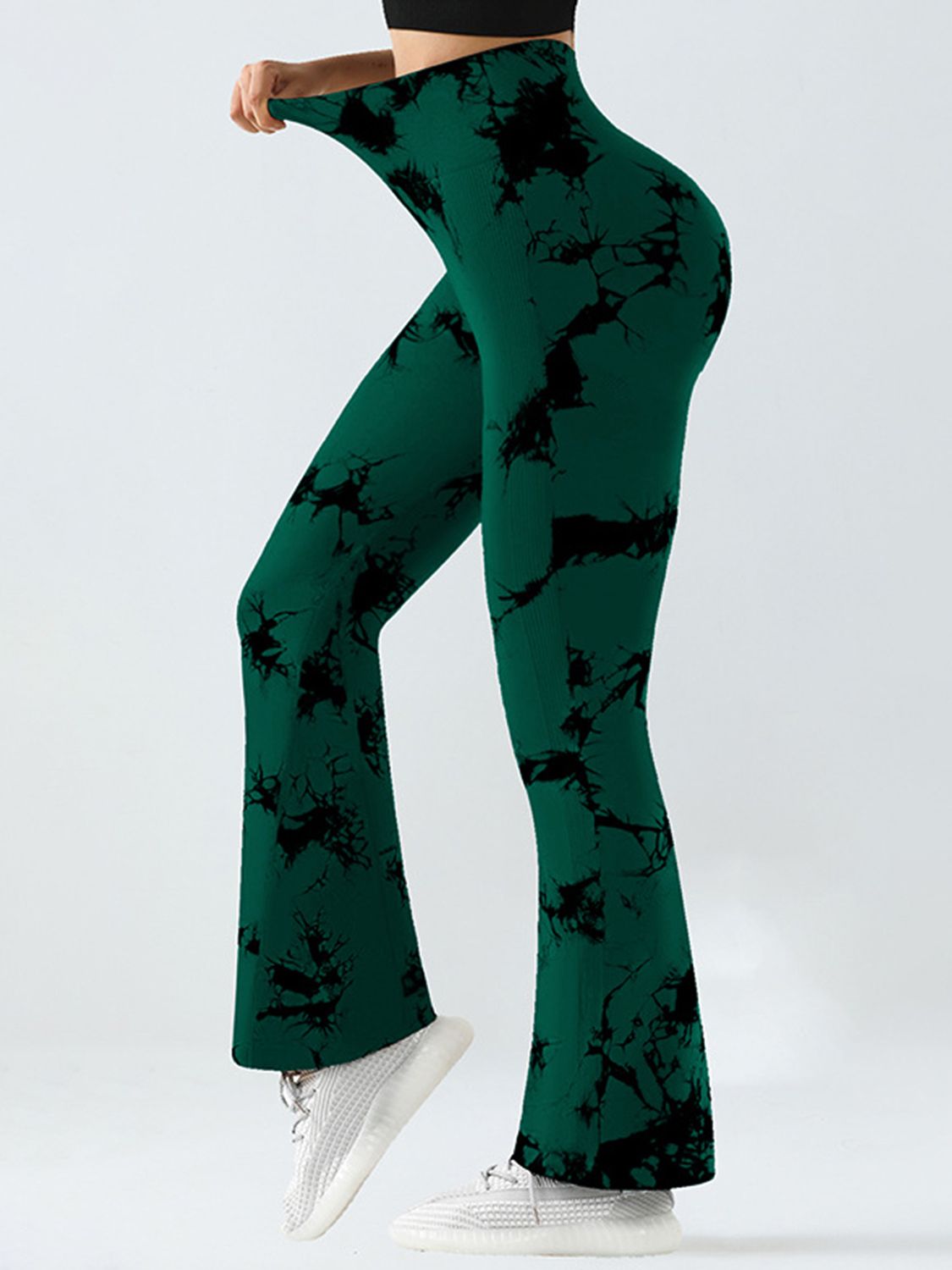Tie - Dye High Waist Active Leggings - Flip Flop Dynasty