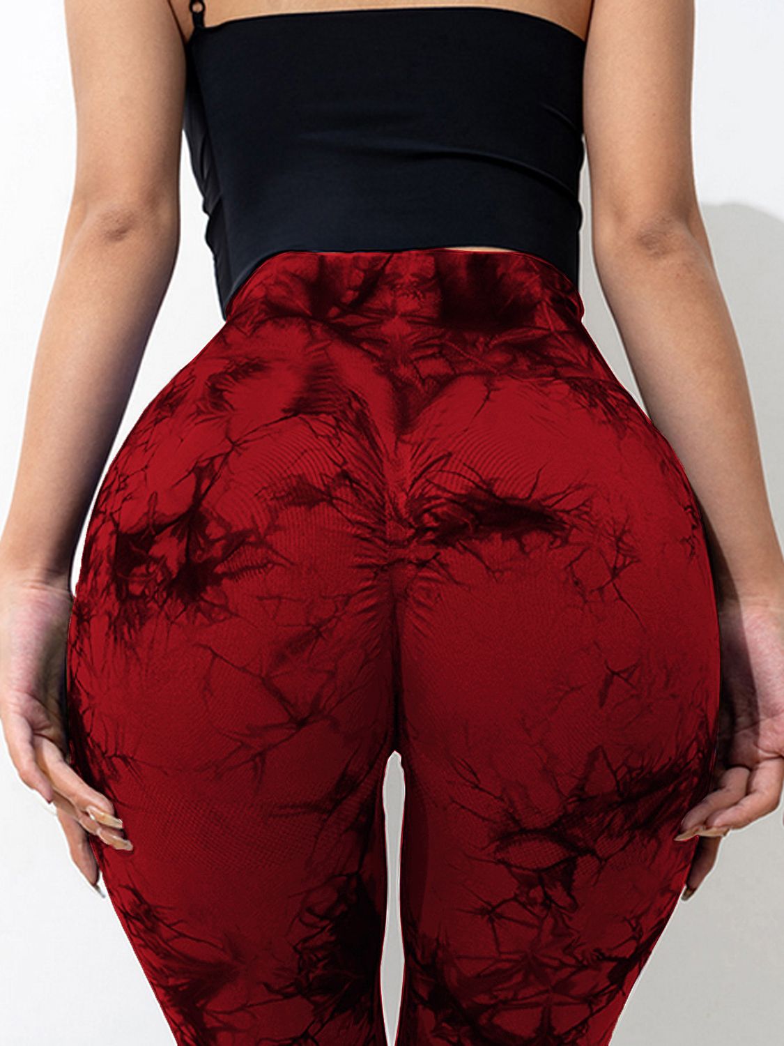Tie - Dye High Waist Active Leggings - Flip Flop Dynasty