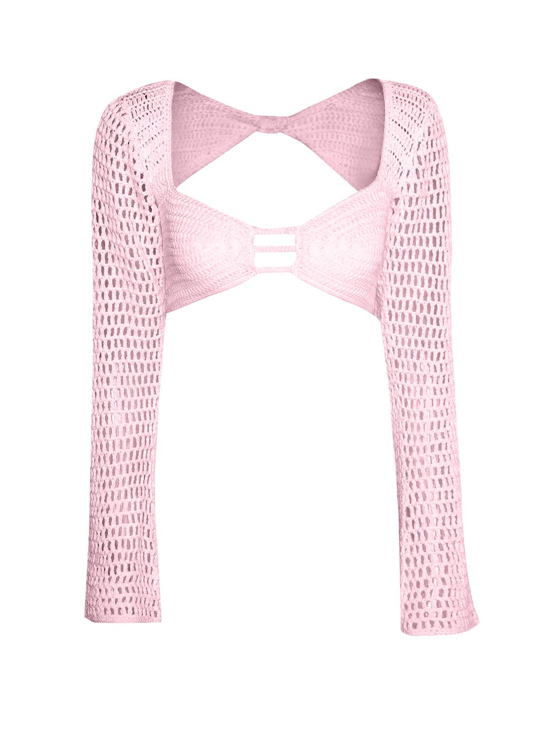 Tied Long Sleeve Top and Skirt Cover Up Set - Flip Flop Dynasty