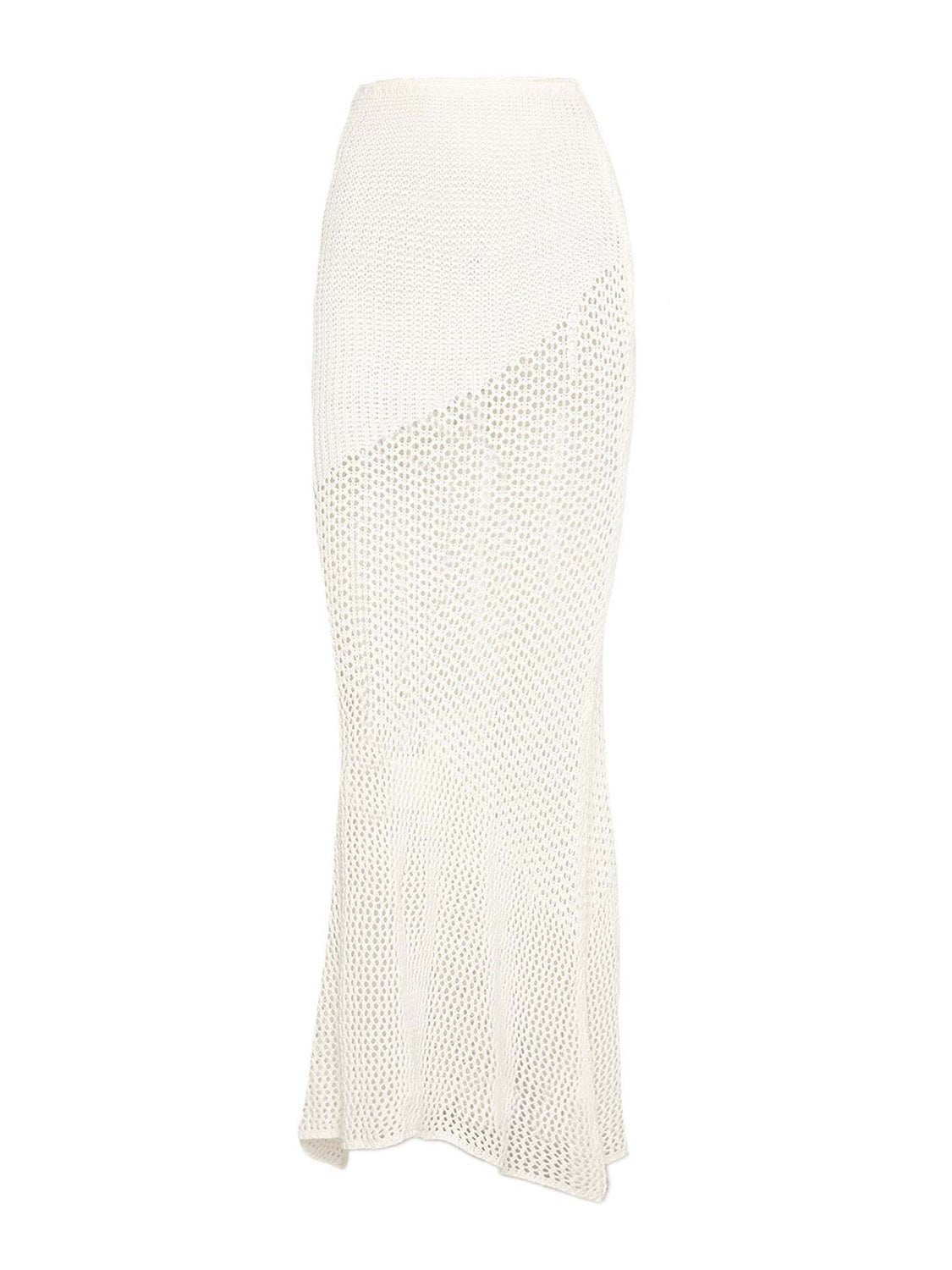 Tied Long Sleeve Top and Skirt Cover Up Set - Flip Flop Dynasty