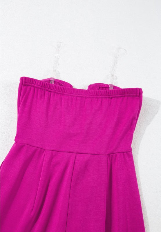 Tied Tube Wide Leg Jumpsuit - Flip Flop Dynasty