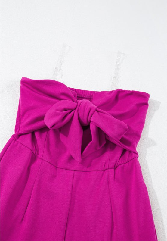 Tied Tube Wide Leg Jumpsuit - Flip Flop Dynasty