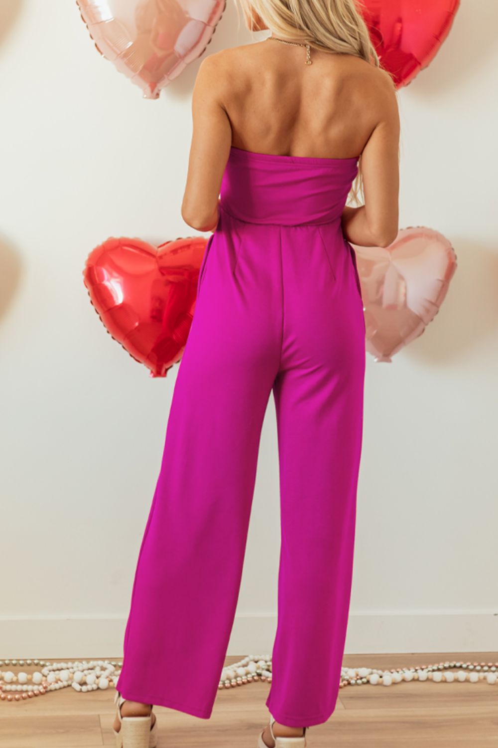 Tied Tube Wide Leg Jumpsuit - Flip Flop Dynasty