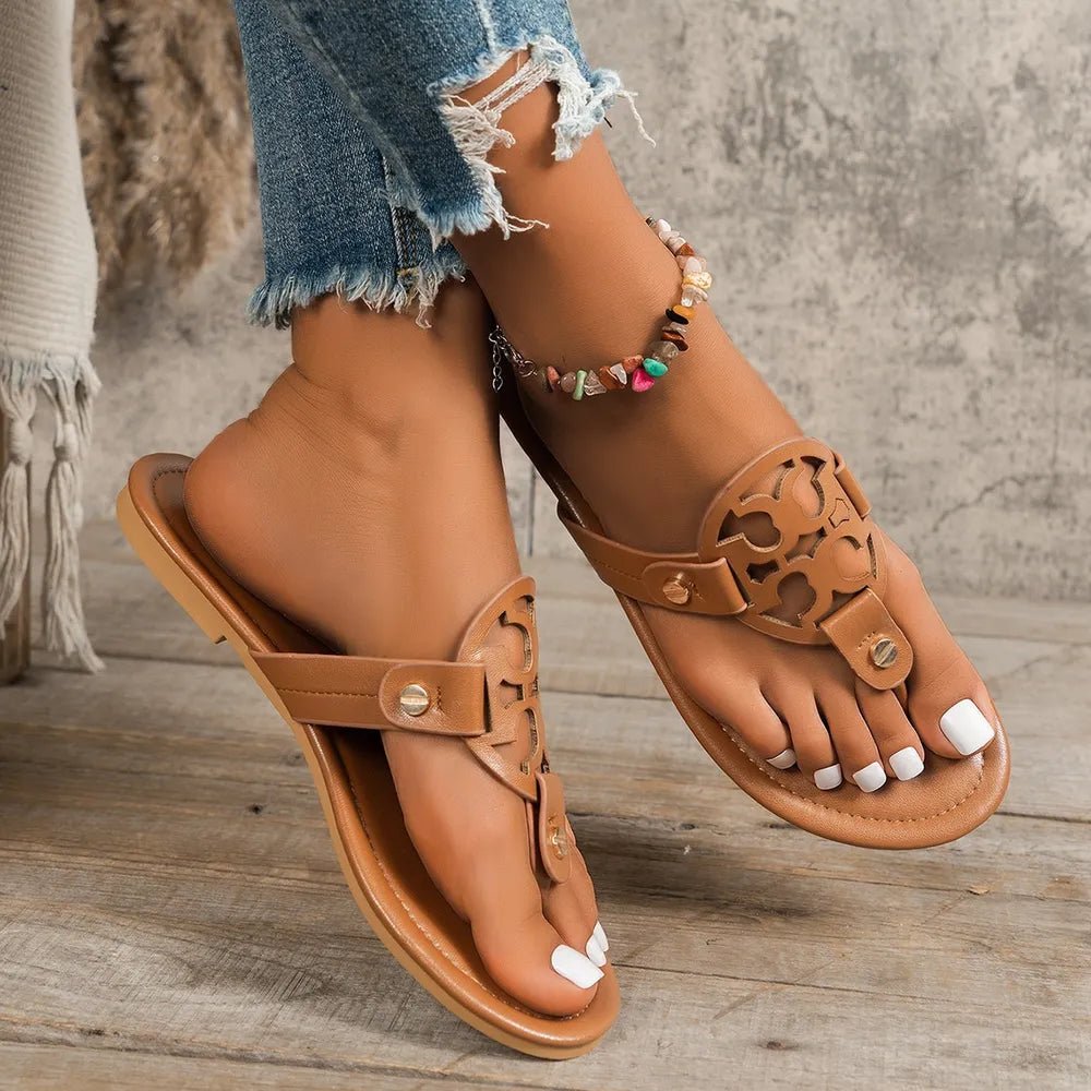 Toe Post Flats Sandals - Flip Flop Dynasty