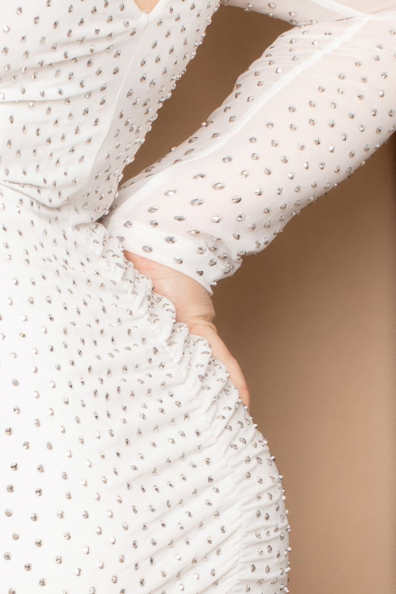 Translucent Silver Rhinestone Plus Midi Dress - Flip Flop Dynasty
