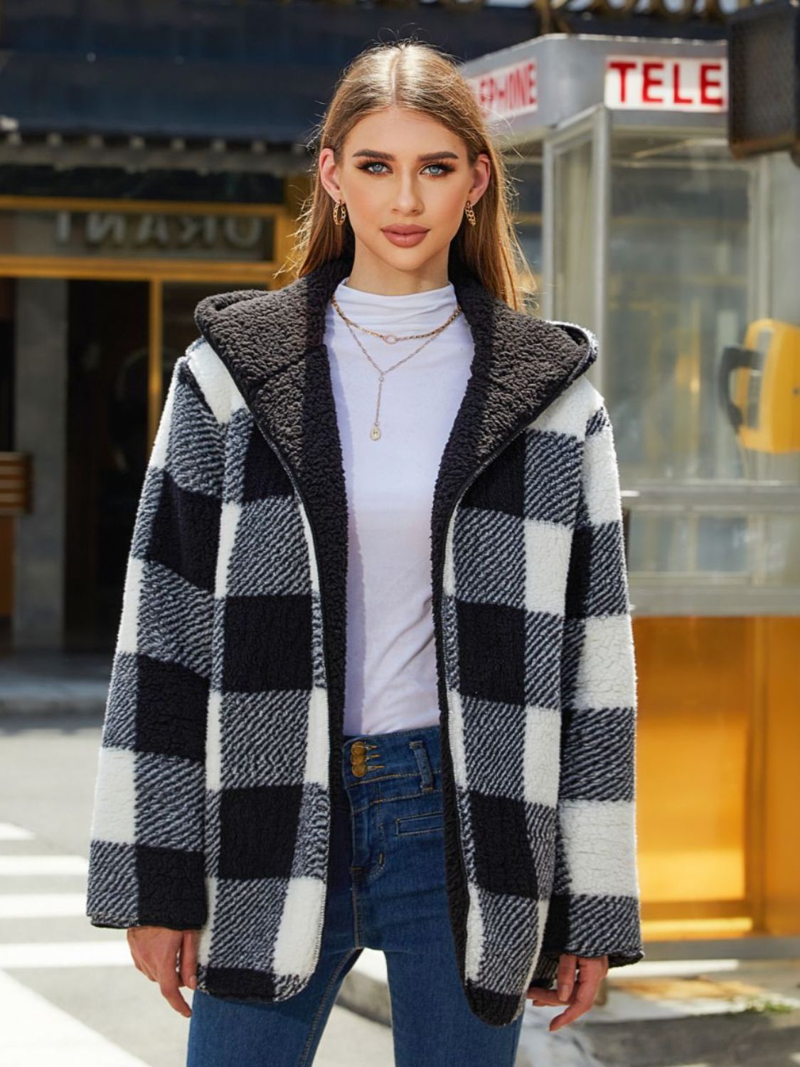 Two - Side Wear Hooded Coat - Flip Flop Dynasty