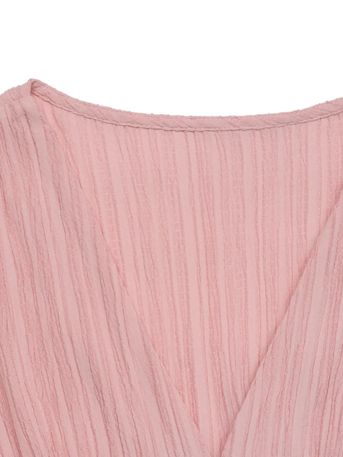 V - Neck Puff Sleeve Dress - Flip Flop Dynasty