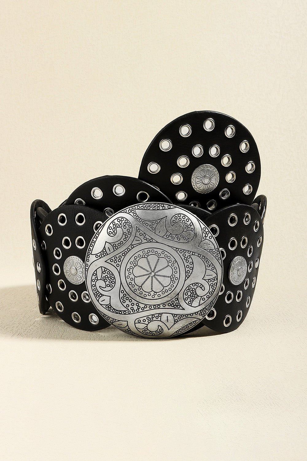 Vintage PU Leather Wide Belt - Flip Flop Dynasty