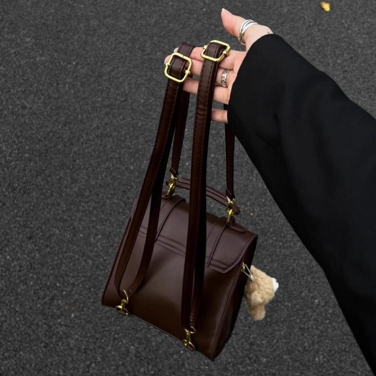 Vintage Style Leather Backpack Bag - Flip Flop Dynasty