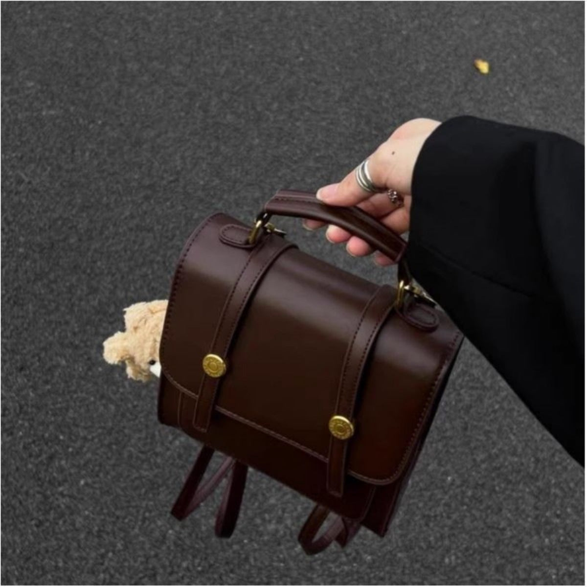 Vintage Style Leather Backpack Bag - Flip Flop Dynasty