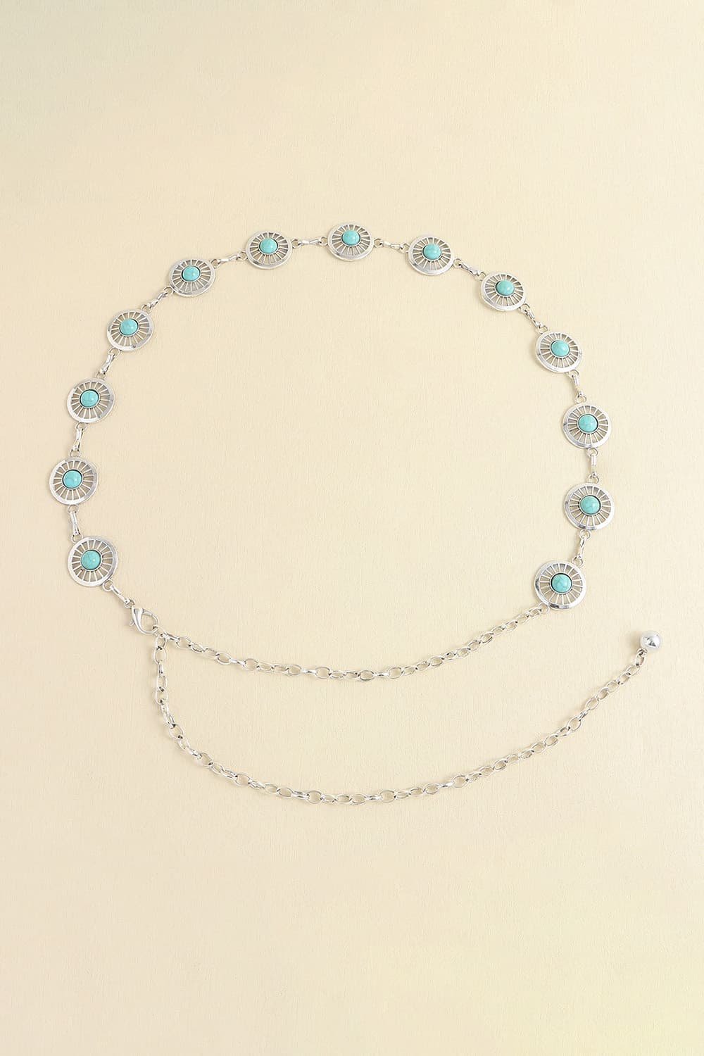 Vintage Turquoise Alloy Belt - Flip Flop Dynasty