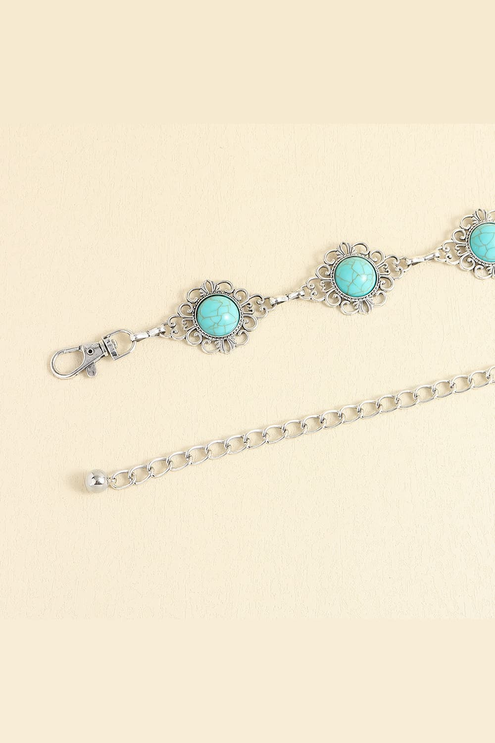 Vintage Turquoise Alloy Belt - Flip Flop Dynasty