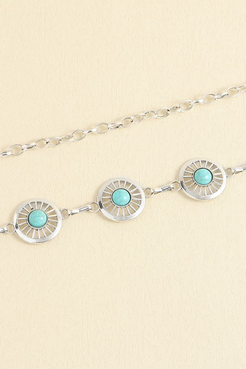 Vintage Turquoise Alloy Belt - Flip Flop Dynasty