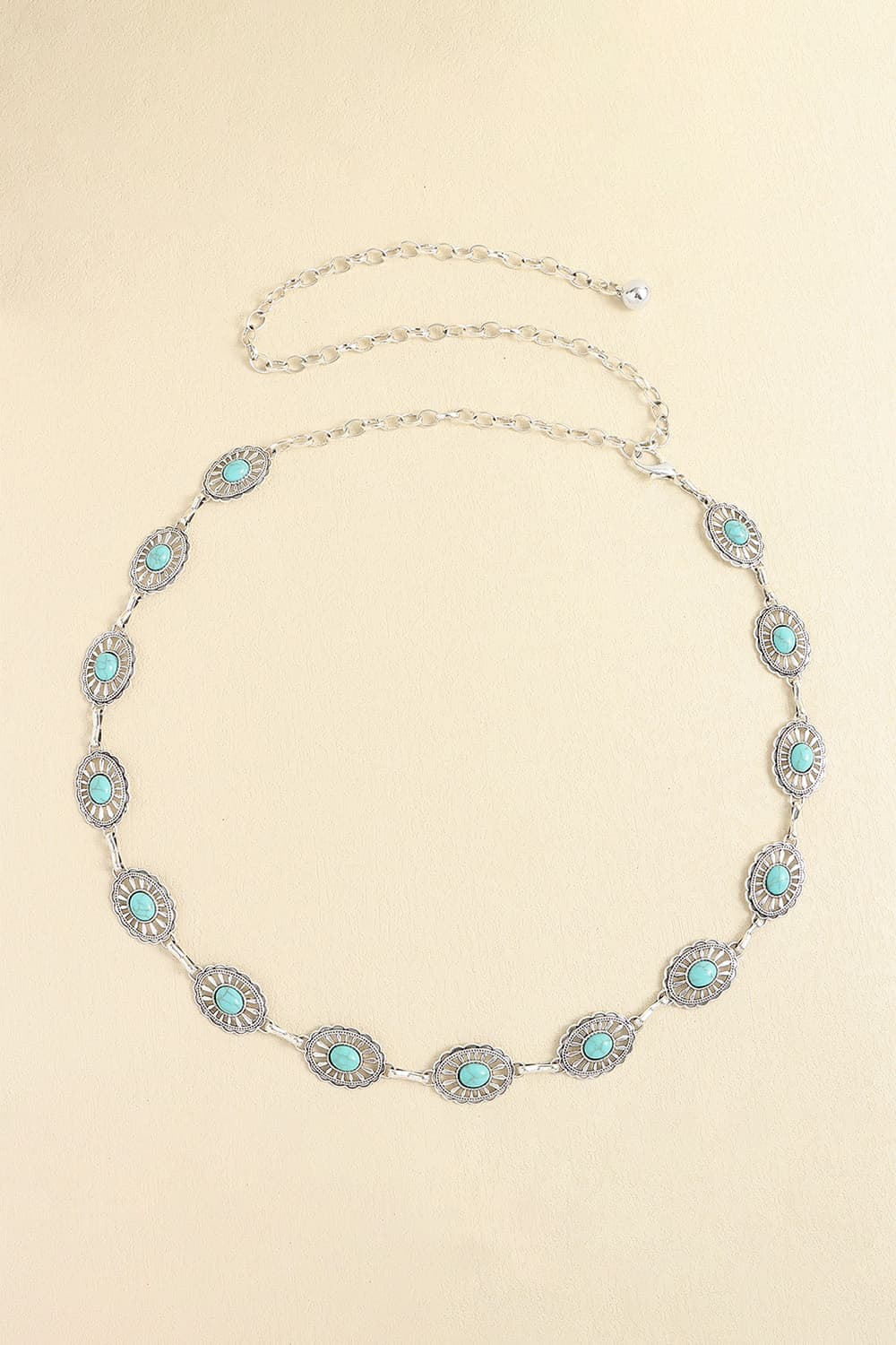 Vintage Turquoise Alloy Belt - Flip Flop Dynasty