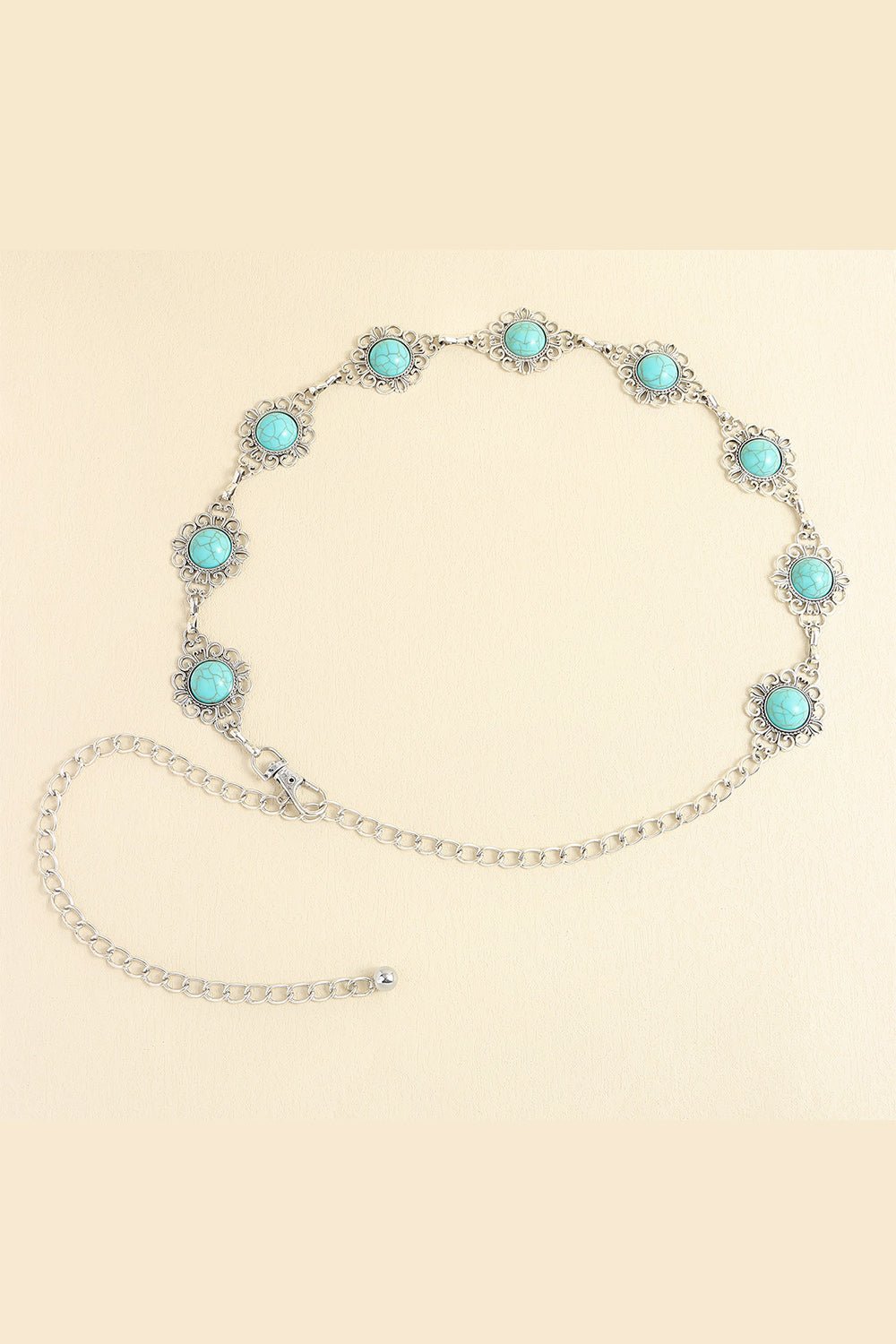 Vintage Turquoise Alloy Belt - Flip Flop Dynasty