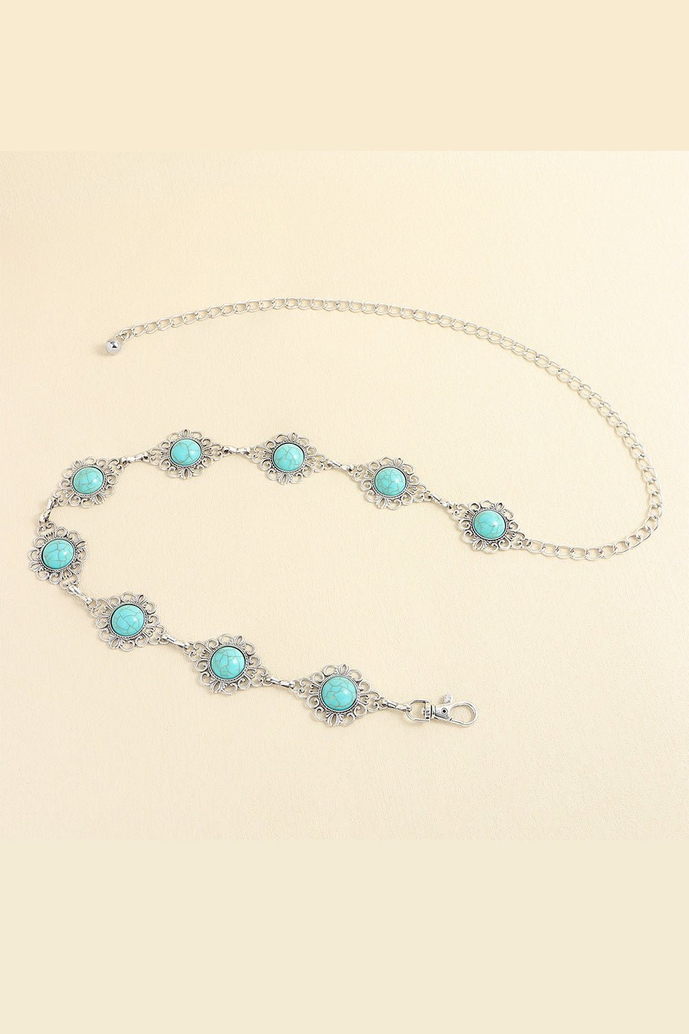 Vintage Turquoise Alloy Belt - Flip Flop Dynasty