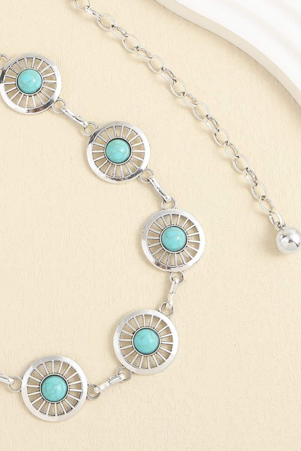 Vintage Turquoise Alloy Belt - Flip Flop Dynasty