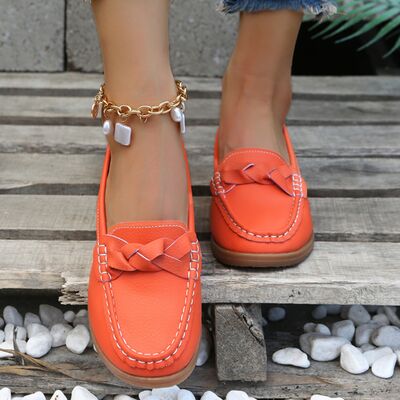 Weave Wedge Heeled Loafers - Flip Flop Dynasty