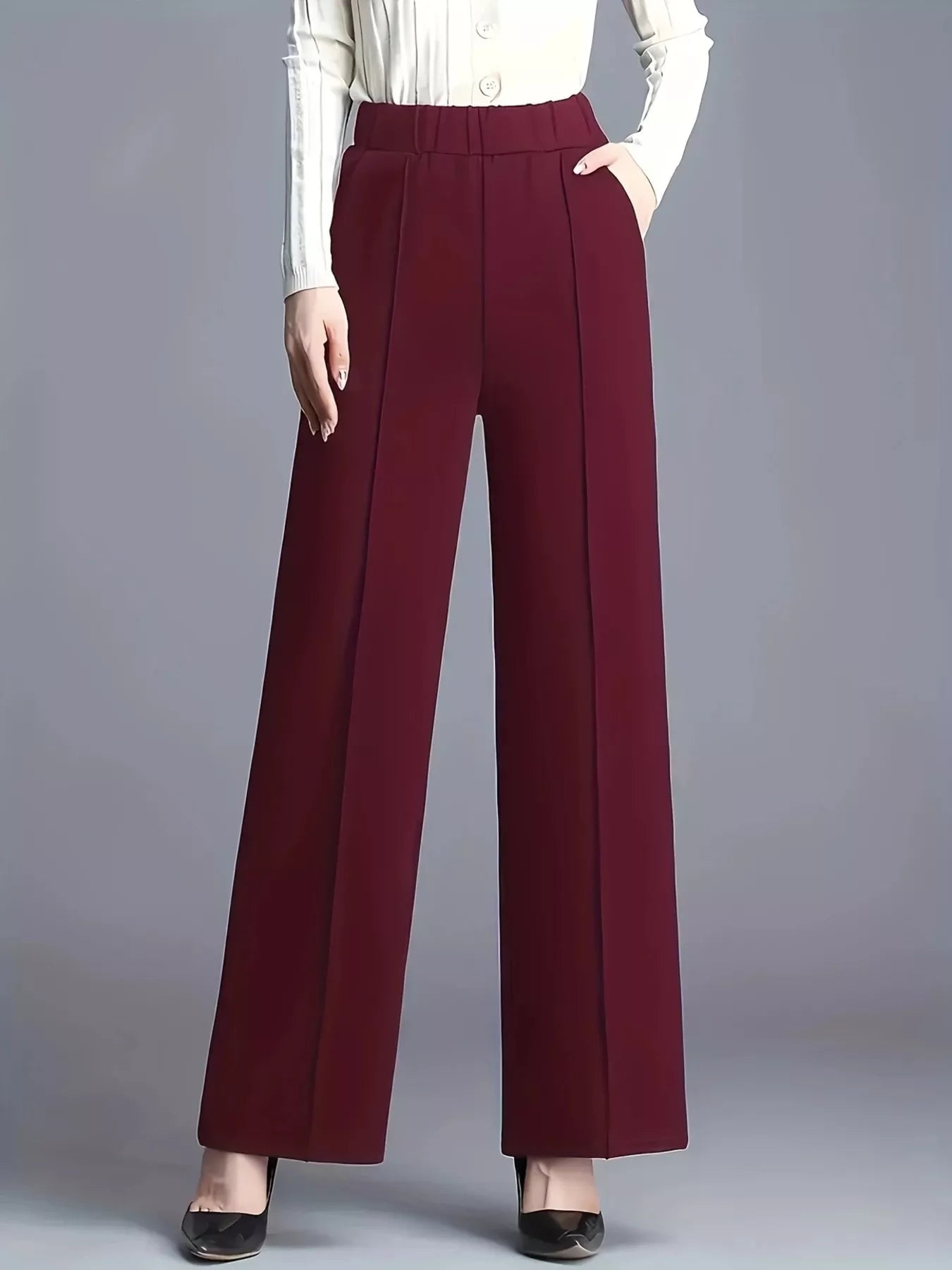 Wide Leg High Waist Pants - Flip Flop Dynasty