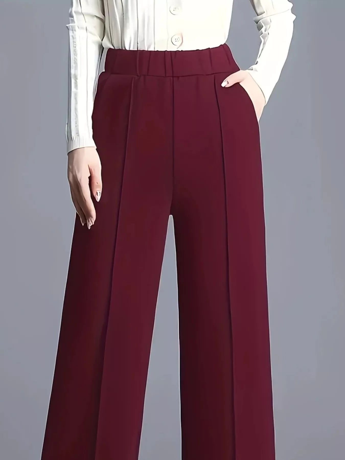 Wide Leg High Waist Pants - Flip Flop Dynasty