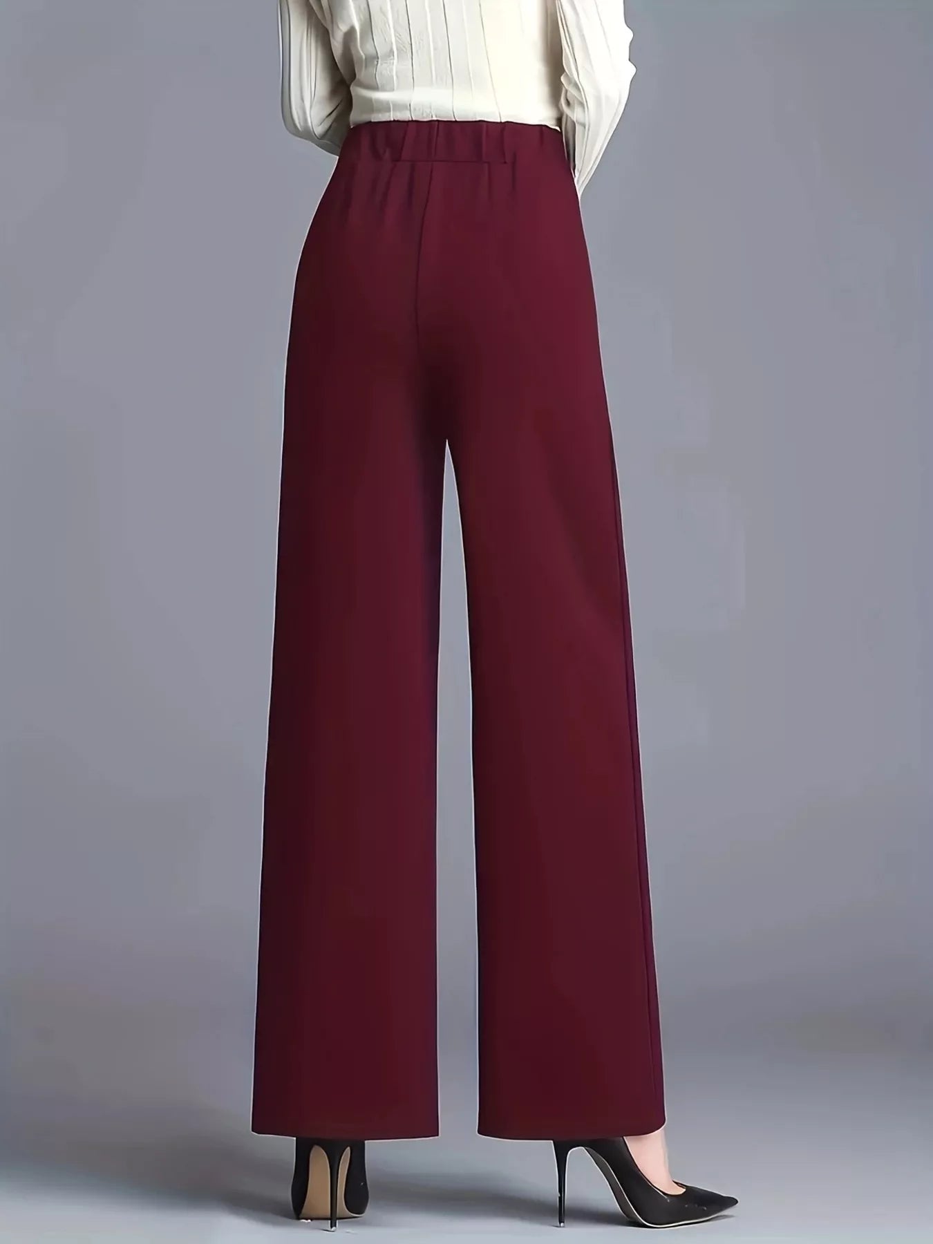 Wide Leg High Waist Pants - Flip Flop Dynasty