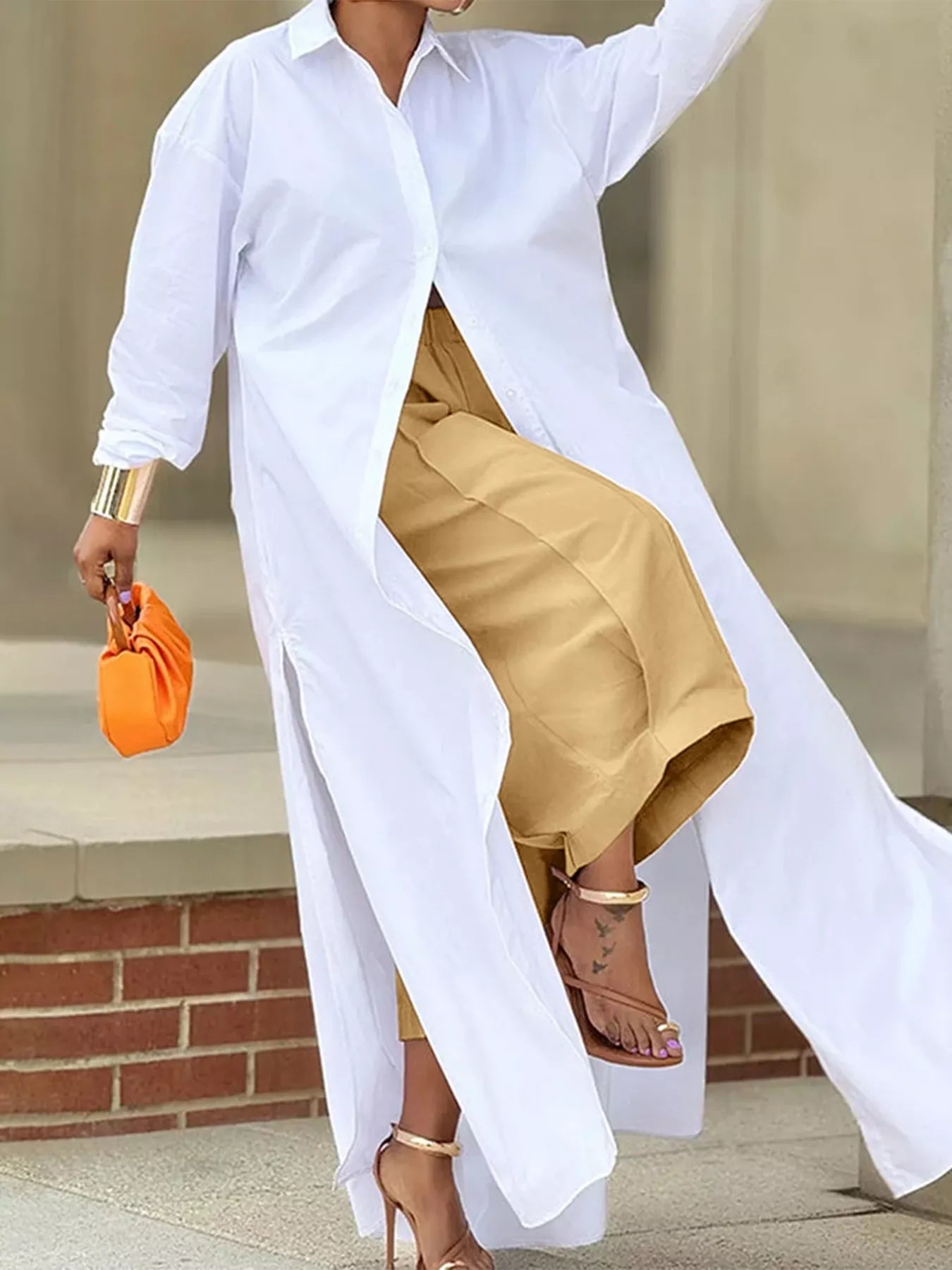 Wide Leg Pleated Detail Pants - Flip Flop Dynasty
