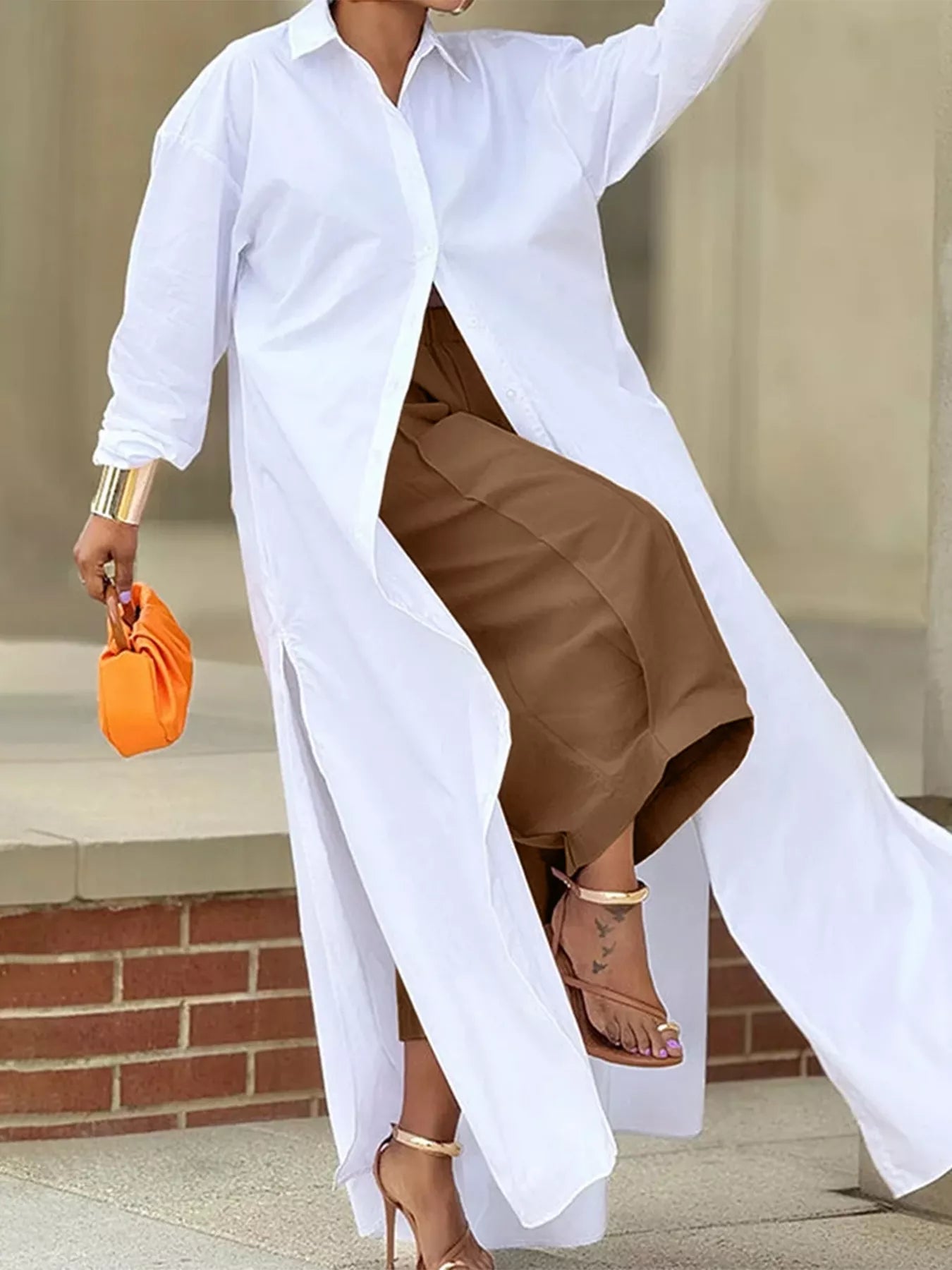 Wide Leg Pleated Detail Pants - Flip Flop Dynasty