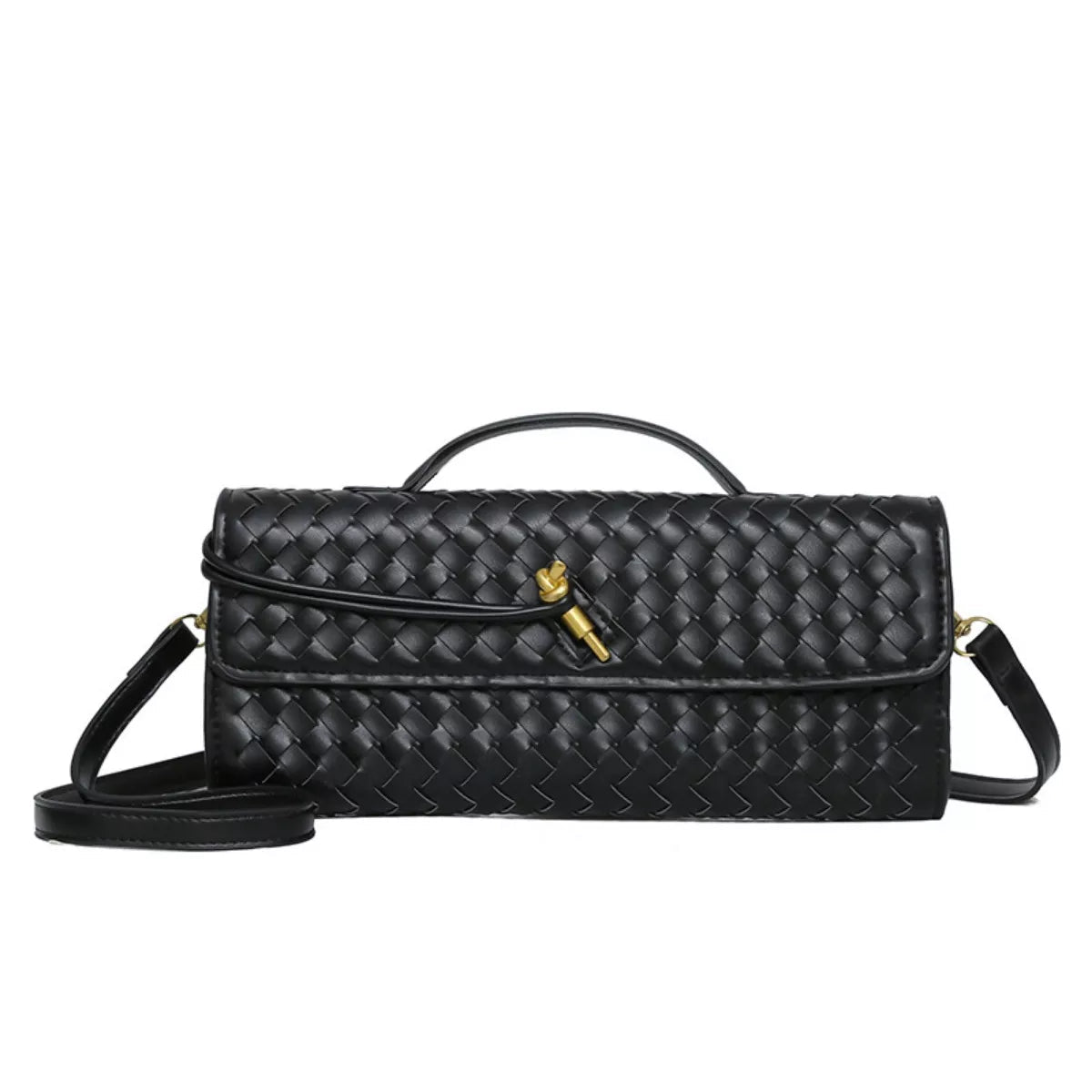 Woven Leather Crossbody Bag - Flip Flop Dynasty